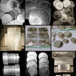 SILVER - COINS - BARS - ROUNDS 