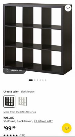 IKEA KALLAX Shelf Unit Black