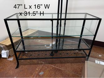 Glass display case
