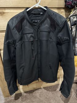 Harley-Davidson Men's FXRG Perforated Slim Fit Leather Jacket, Black