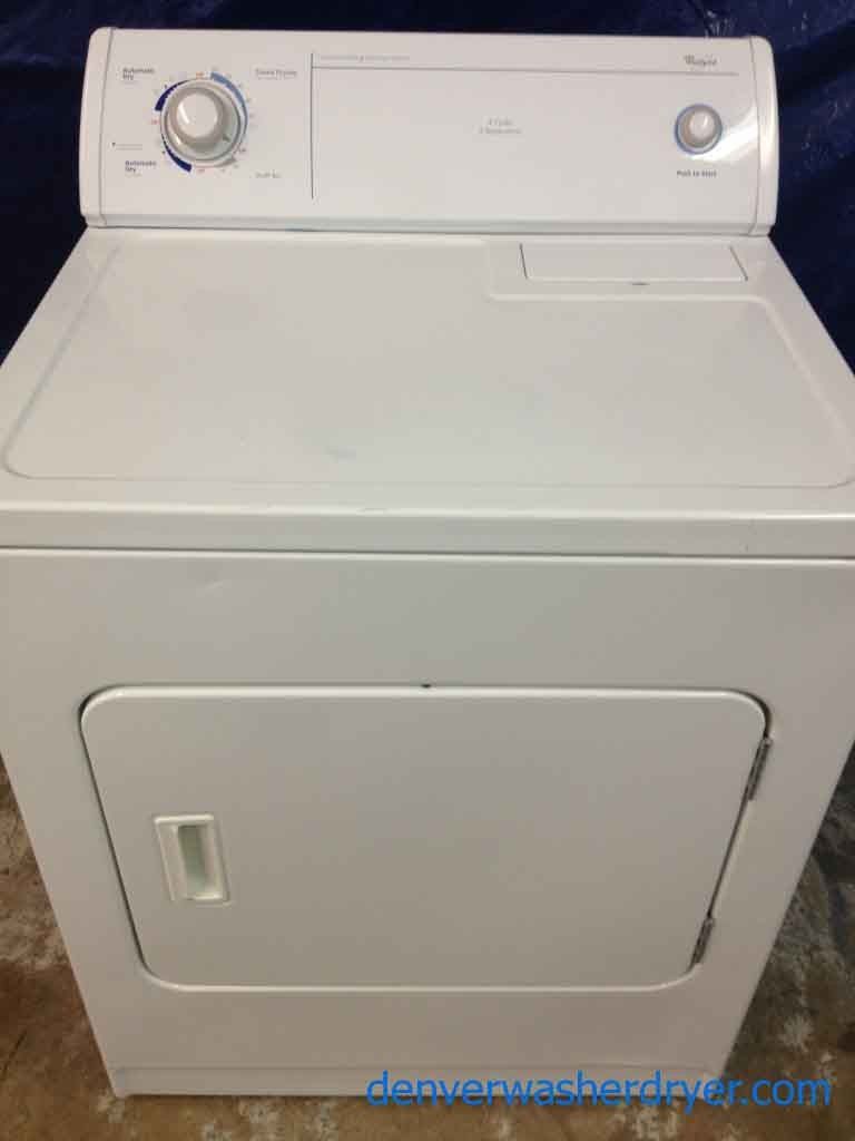 Whirlpool Super Capacity 5 Cycle 3 Temp White