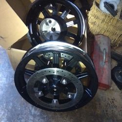 Fresh Powder Coat Black On Both 17 Inch Front And 16 Back 600 Obo