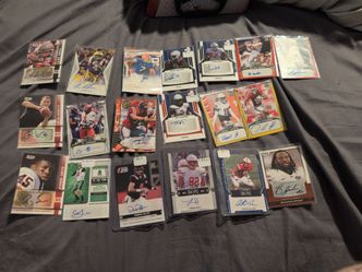 Autographed football cards