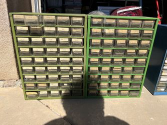 Screw garage metal organizer’s vintage 