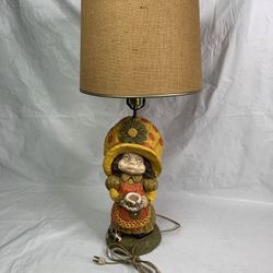 Rare vintage chalkware Lamp