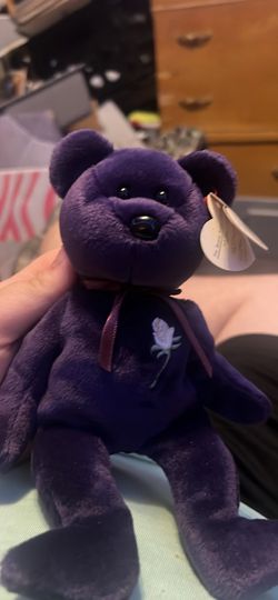 Rare Ty Beanie Baby Bear princess Diana