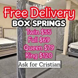 Box Springs  Twin box Full box  Queen box  King box  Bases para colchon  Box spring 