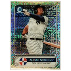 JASSON DOMINGUEZ ROOKIE MOJO REFRACTOR 2020 BOWMAN CHROME #STG-JD, YANKEES