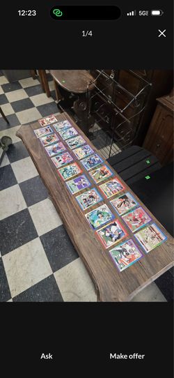 21 football cards,  each one probably worth about  $1