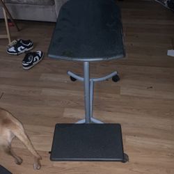 Desk with printer shelf