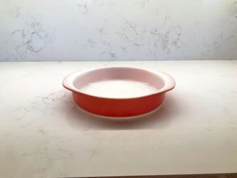 Vintage Pink 8” 221 Cake Pan 1950’s Pyrex