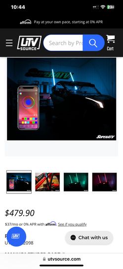 Super ATV 5” RGB LED Whip Lights