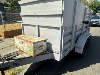 Year 2000 trailer Vintage Metal Tool Box with Latch