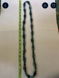 Beautiful Jay King Mind Finds Aqua spiderweb faceted bead necklace. agate? Turquoise? With box