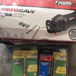 Brand New Roto Saw With Accessories Open Box 