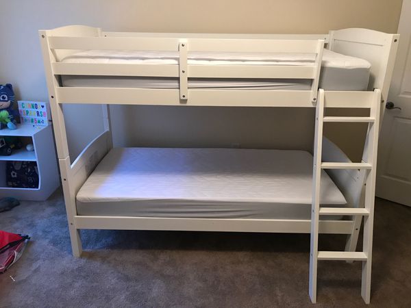Bunk beds. Great deal. Practically new and new mattresses included for