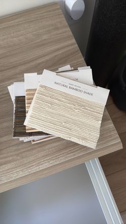 FREE Two Pages Bamboo Shade Samples