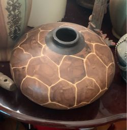 Vintage Tarahumara Indian hand-coiled pot