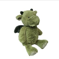 2022 Carter's Soft Green Baby Dragon Stuffed Animal Plush 12" GUC Beautiful Toy