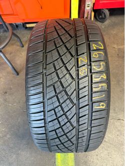 19” tire continental 265/35/19 semi new with free installation $100