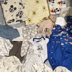 Baby Boy Clothes And Blankets Size 0-3-3-6 Months 