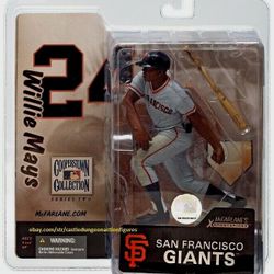 McFarlane Toys Willie Mays action figure in the San Francisco Giants