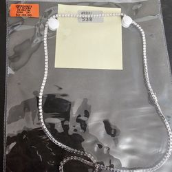 Moissanite Necklace 925 Silver 22.00 CTW 3 MM 24"