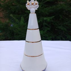 Vintage Lomonosov Porcelain Lighthouse Decanteror or Shtof
