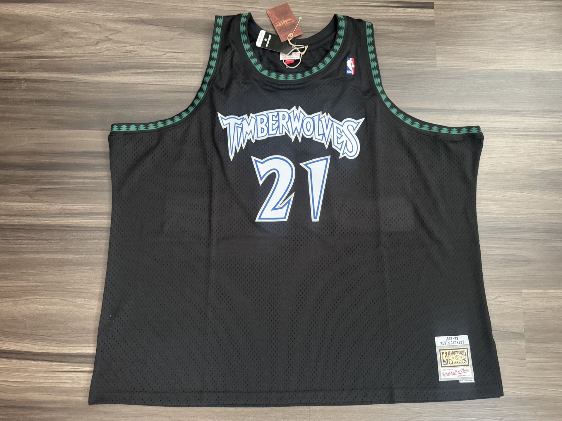 Mitchell & Ness Timberwolves Kevin Garnett 1997-98 Swingman HWC Jersey Size 5XLB
