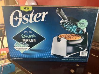 Oster Waffle Maker flip New