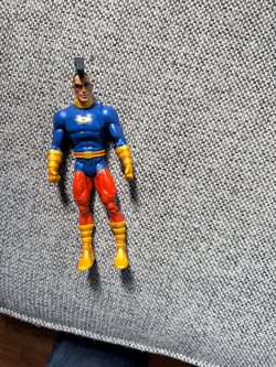 Superhero Action Figure Blue Red Yellow