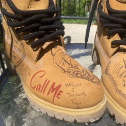 Babyface ray signed fuckem timberlands 8.5