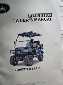Evolution Forester 6 seated off road golf cart