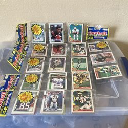 Vintage 1989 Topps Football Picture Cards