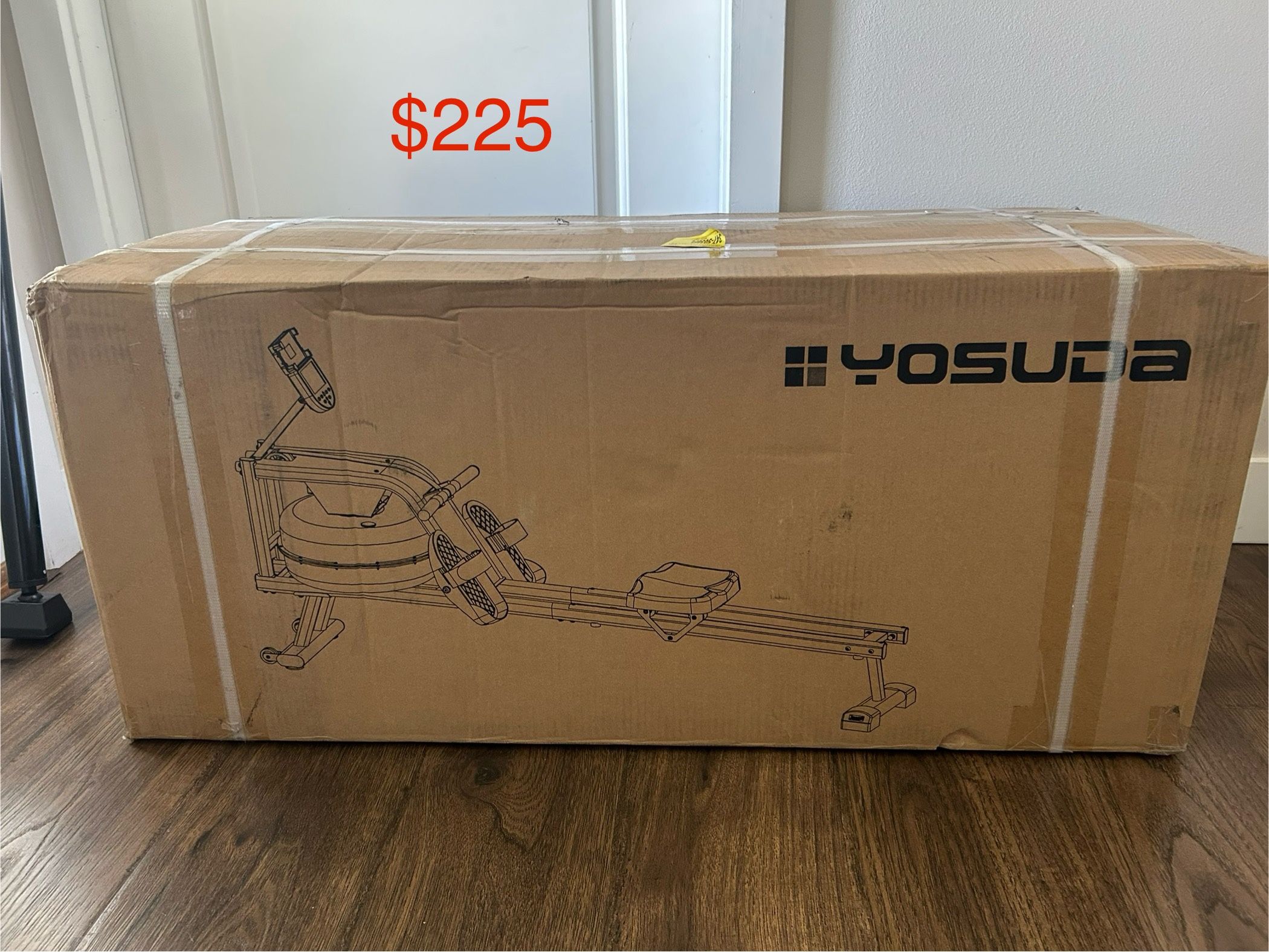 New/sealed YOSUDA Magnetic Water Rowing Machine 350 LB Weight Capacity