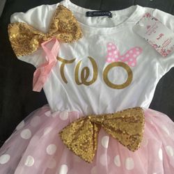 New Minnie Mouse Birthday Outfit “two”