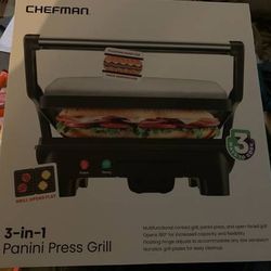 BRAND NEW GRILL / PANINI PRESS IN BOX.  