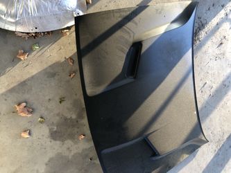 2015 challenger hood wrapped satin black and white pain underneath