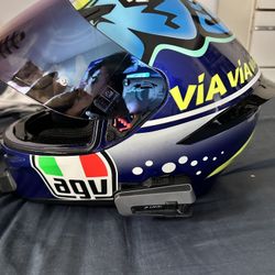 AGV K1 Rossi Misano 2015 Helmet With Cardo Edge 