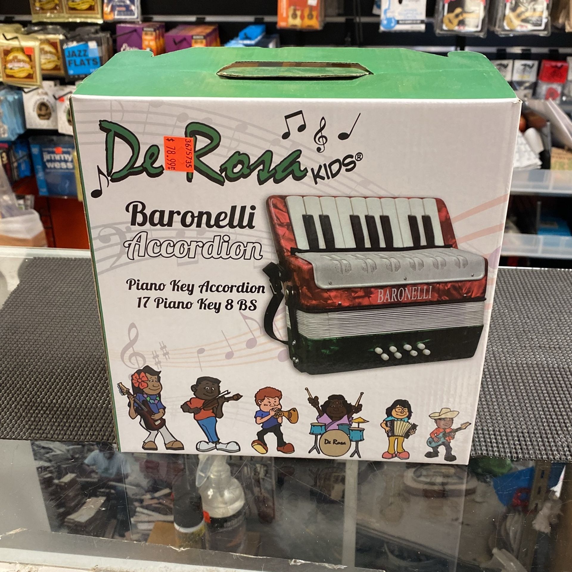 De Rosa Kids Toy Accordion Acordeon Keyboard Teclado