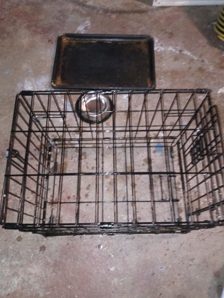 Small Dog Crate L18"×W12"×H13"