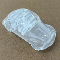 Frosted Glass “VOLKSWAGEN BEETLE” Paperweight (pre-owned)