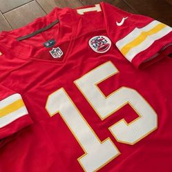 Red Kansas City Chiefs Patrick Mahomes jersey Double stitched