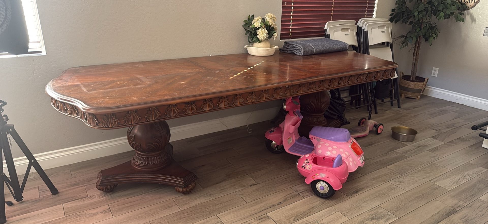 Solid Wood Vintage Large Table 