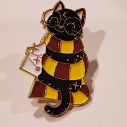 Harry Potter Themed Cat Pin