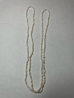 Single strand Freshwater Pearl Strand Necklace 35 inches