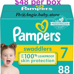 Pampers Swaddlers Size 7 Jumbo Box 
