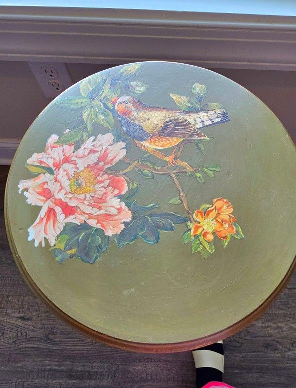 Painted Small Table, Shabby Chic