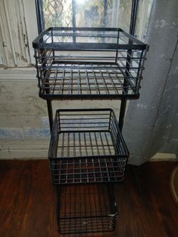 Small sturdy metal 3 tier rack