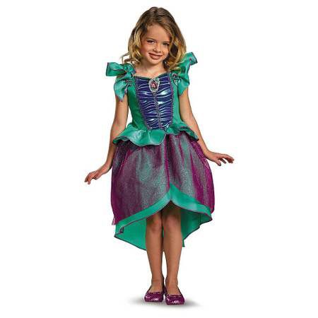 Disney Princess Ariel Mermaid Child Halloween Carnival Fancy Dress Girls 7 - 8